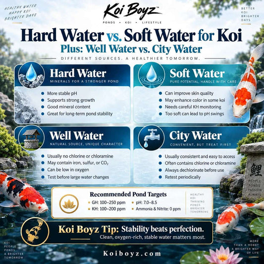 Hard Water vs. Soft Water for Koi: What Koi Keepers Need to Know